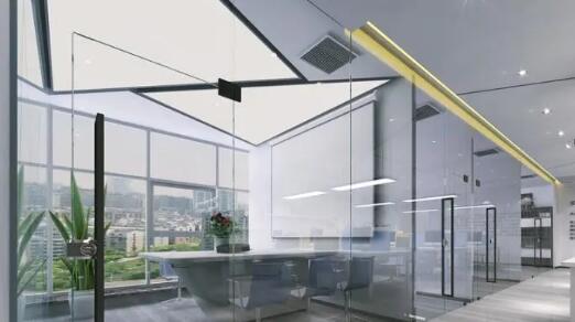 青岛财税培训公司现代简约办公室装修效果图