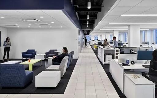 青岛企业形象策划有限公司180平简美风格办公室装修效果图